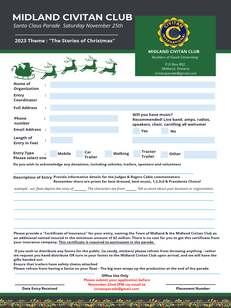 Parade Float Application 2023 | PDF