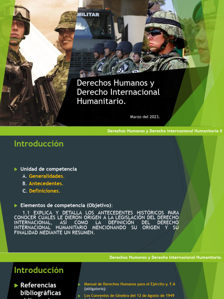 Derechos Humanos y DIH: Fundamentos Esenciales | PDF | Ley humanitaria ...