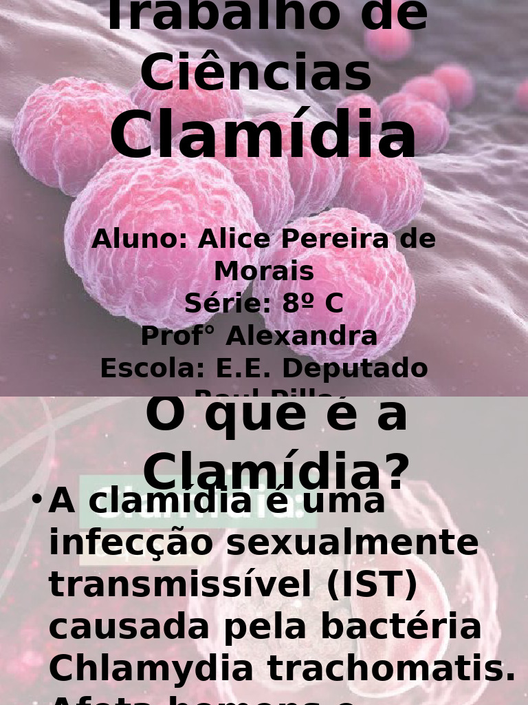 Clamídia: Sintomas, Tratamento e Prevenção | PDF