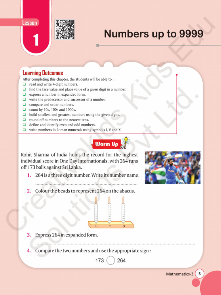 Numbers Up To 9999 | PDF