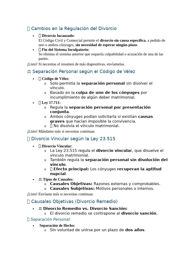 Cambios en la Regulación del Divorcio | PDF | Divorcio | Matrimonio