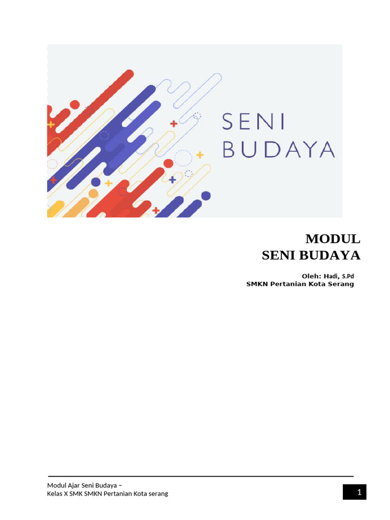 Modul Ajar Seni Budaya Seni Rupa Pdf
