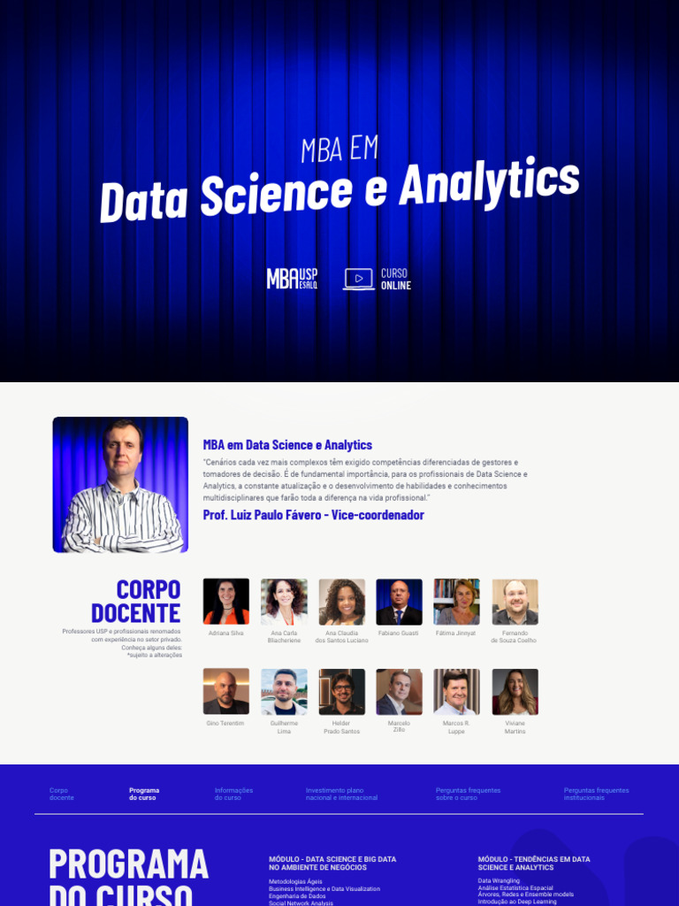 MBA Online em Data Science e Analytics | PDF | Aprendizado de máquina ...