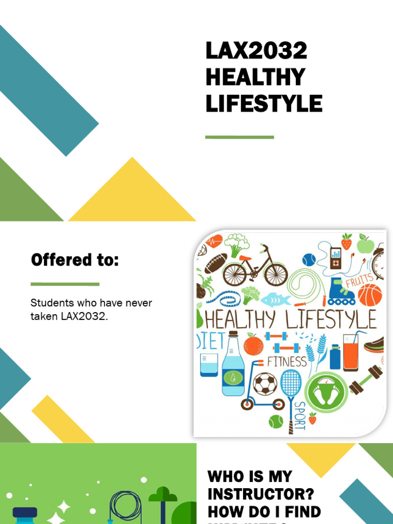 LAX2032 Healthy Lifestyle Project Guide | PDF