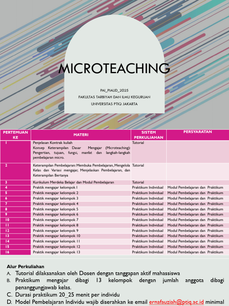 Panduan Praktikum Microteaching PAI 2025 | PDF