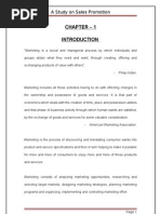 Download Project Report on Sales Promotion by Neha Gupta SN85176860 doc pdf