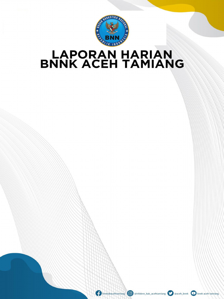 Kegiatan BNNK Aceh Tamiang 16 Januari 2025 | PDF