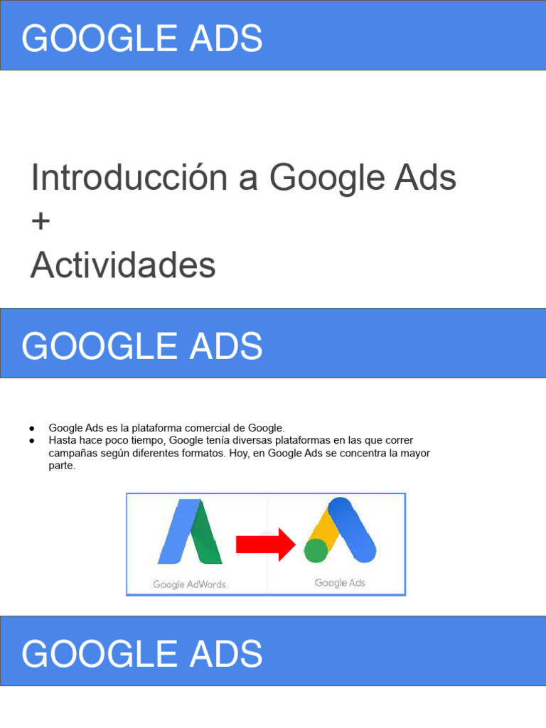 Guía Completa de Google Ads para Principiantes | PDF | Youtube | Red ...