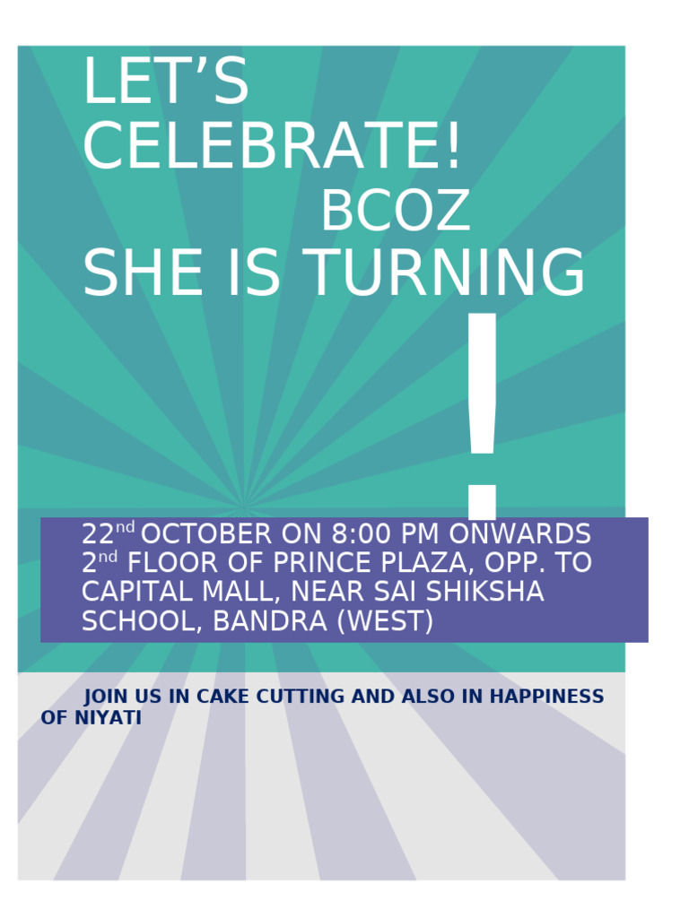 Birthday Invitation | PDF