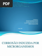CORROSÃO INDUZIDA POR MICRORGANISMO