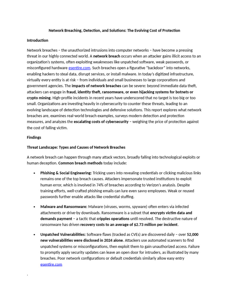 Research On Network Breaching | PDF | Security | Computer Security