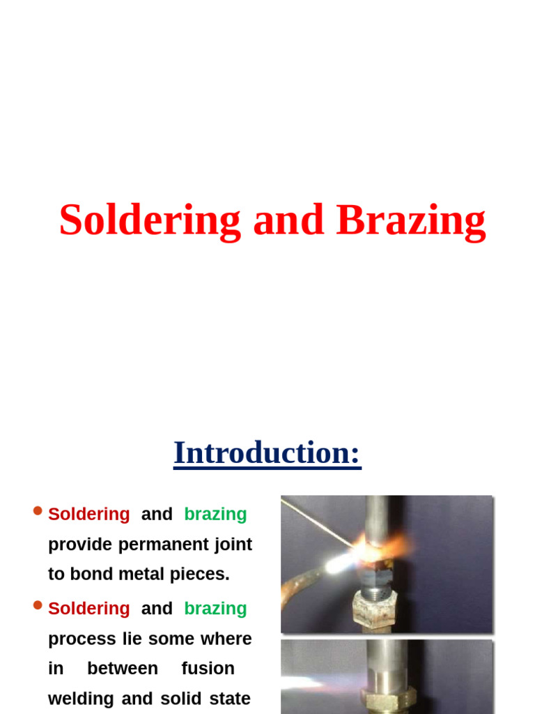 Soldering and Brazing | PDF | Soldering | Chemical Substances