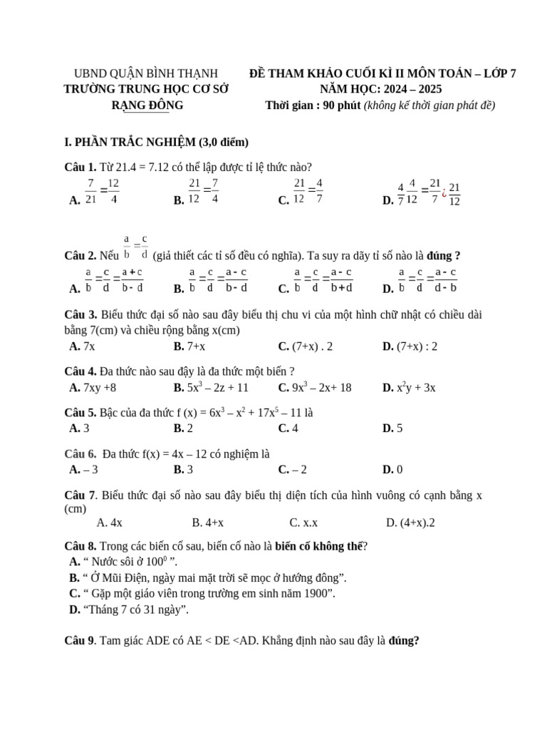 RĐ7 Hkii 2425 | PDF