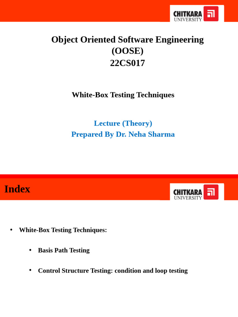 White-Box Testing Techniques Overview | PDF | Theoretical Computer ...