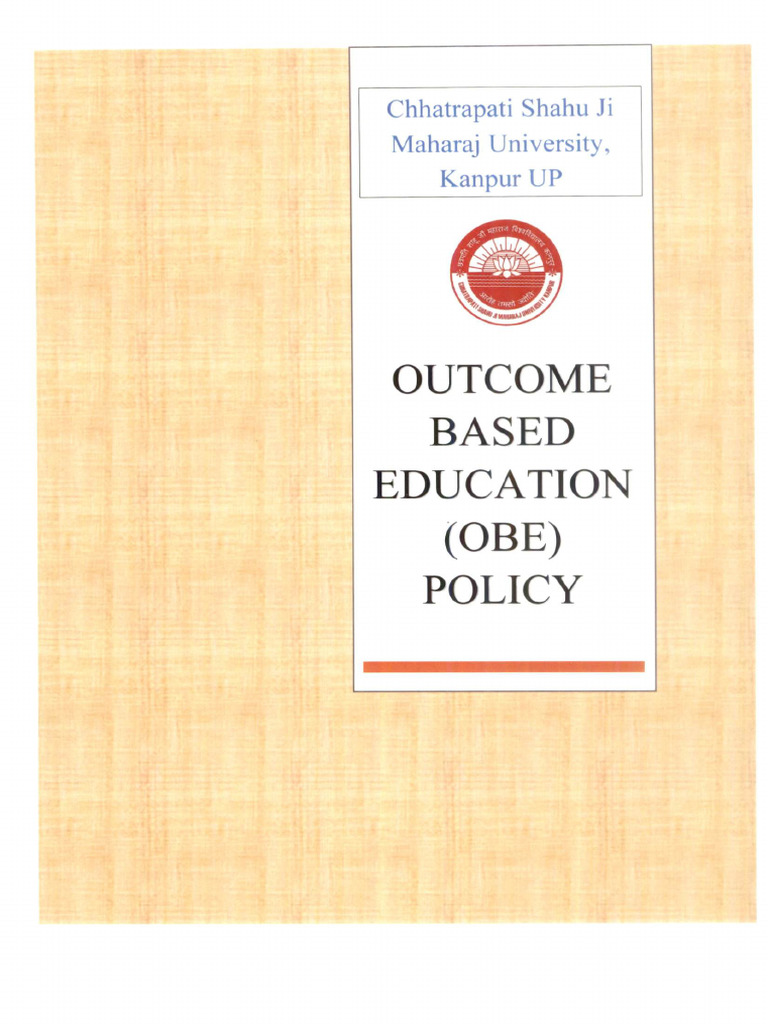 Outcome Based Education (OBE) Policy | PDF