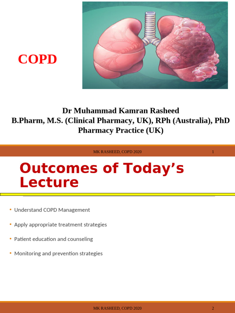 Pharmacotherapy Strategies for COPD | PDF | Chronic Obstructive ...