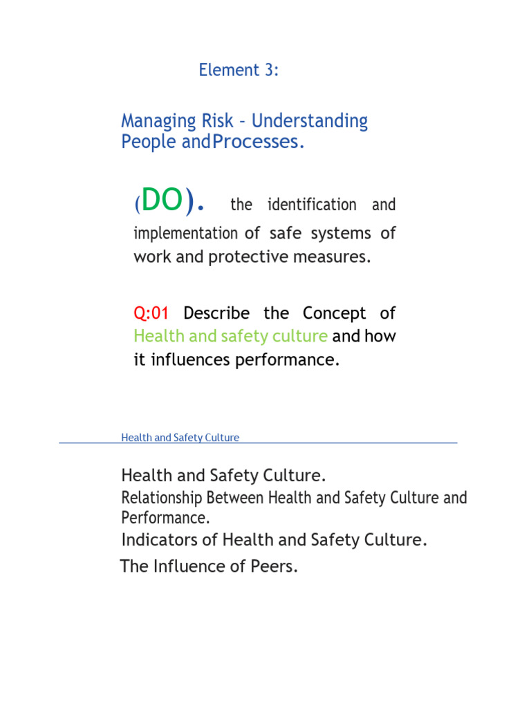 Enhancing Health and Safety Culture | PDF | Occupational Safety And ...