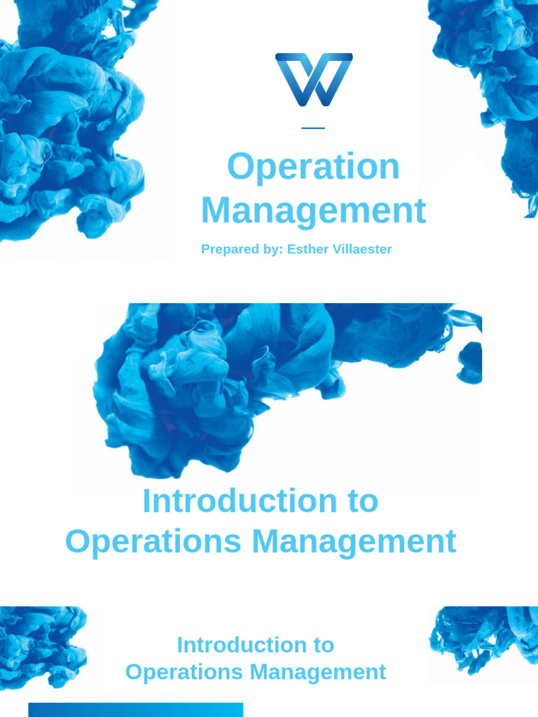 Introduction to Operations Management | PDF | Operations Management ...