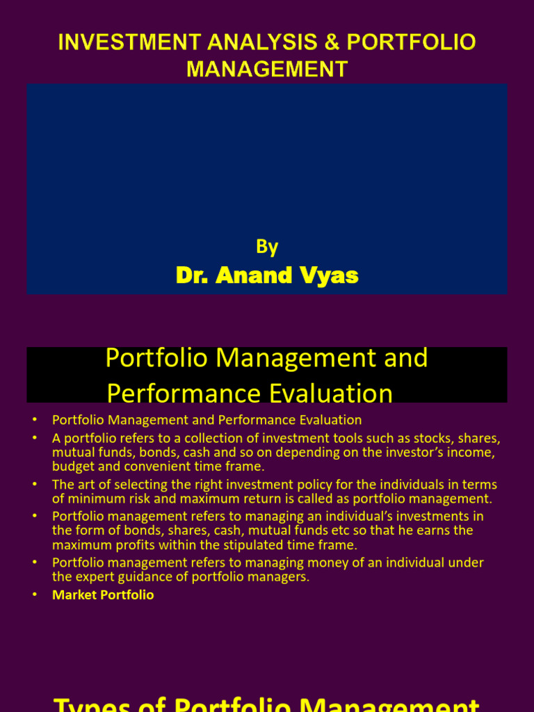 Portfolio Management Strategies Explained | PDF | Investment Management ...