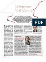 HRS-Änderungen: Pro & Contra, Artikel in Der First Class 3/2012