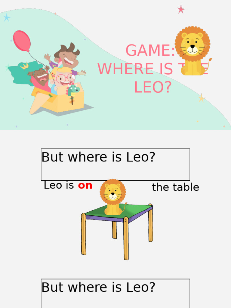 Find Leo: A Fun Location Game | PDF