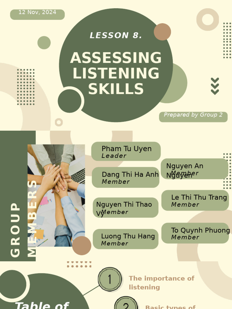 Assessing Listening Skills in Education | PDF | Word | Reading ...