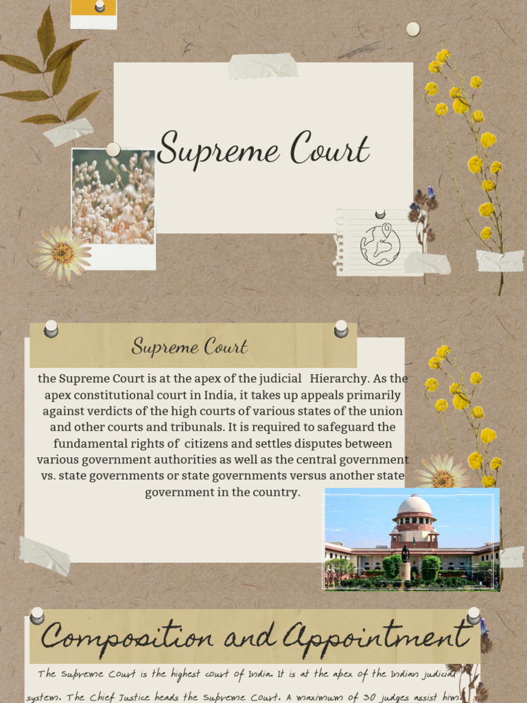 Overview of the Supreme Court of India | PDF | Supreme Courts ...