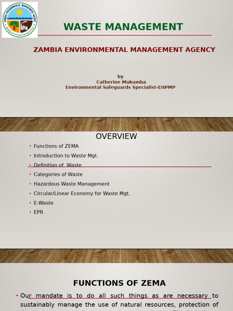 Waste Management Strategies in Zambia | PDF | Electronic Waste | Waste