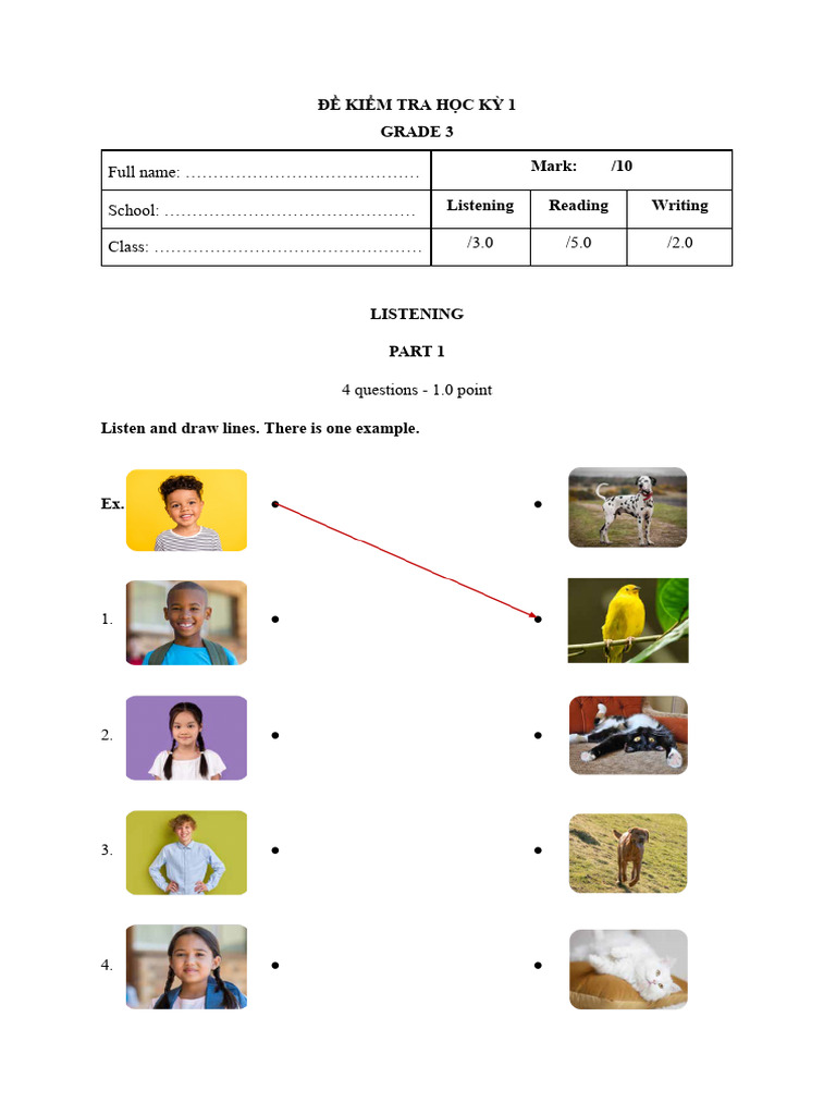 Grade 3 Semester 1 Exam Template | PDF | Bedroom | Home