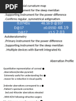 Pentacam Report Interpretation Guide | PDF