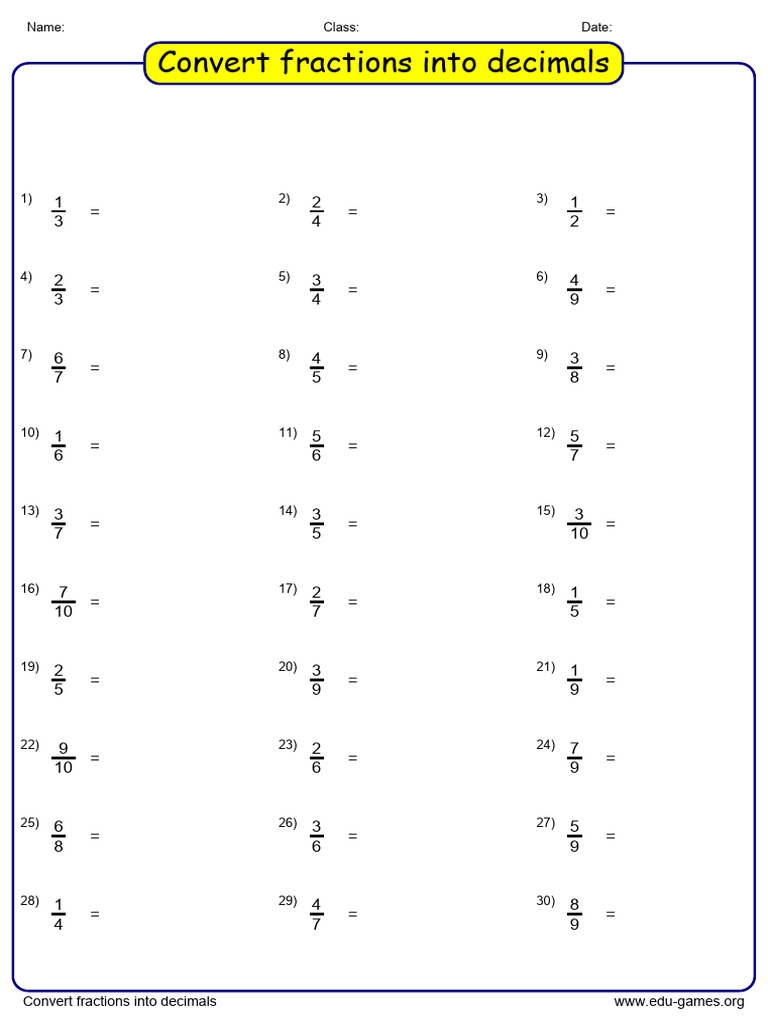 Convert Fractions to Decimals Guide | PDF | Lexicology | Mathematics