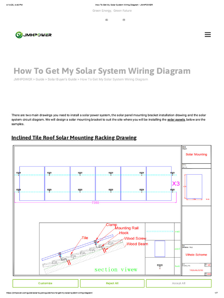 How To Get My Solar System Wiring Diagram | PDF | Photovoltaic System ...