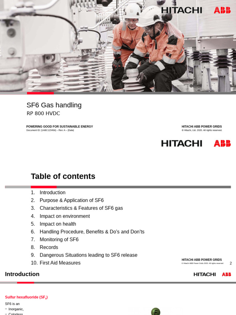 SF6 Gas Handling Procedures and Safety | PDF | Gases