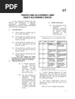 Travelling Allowance and Daily Allowance Rules: 3. Mode of Journey