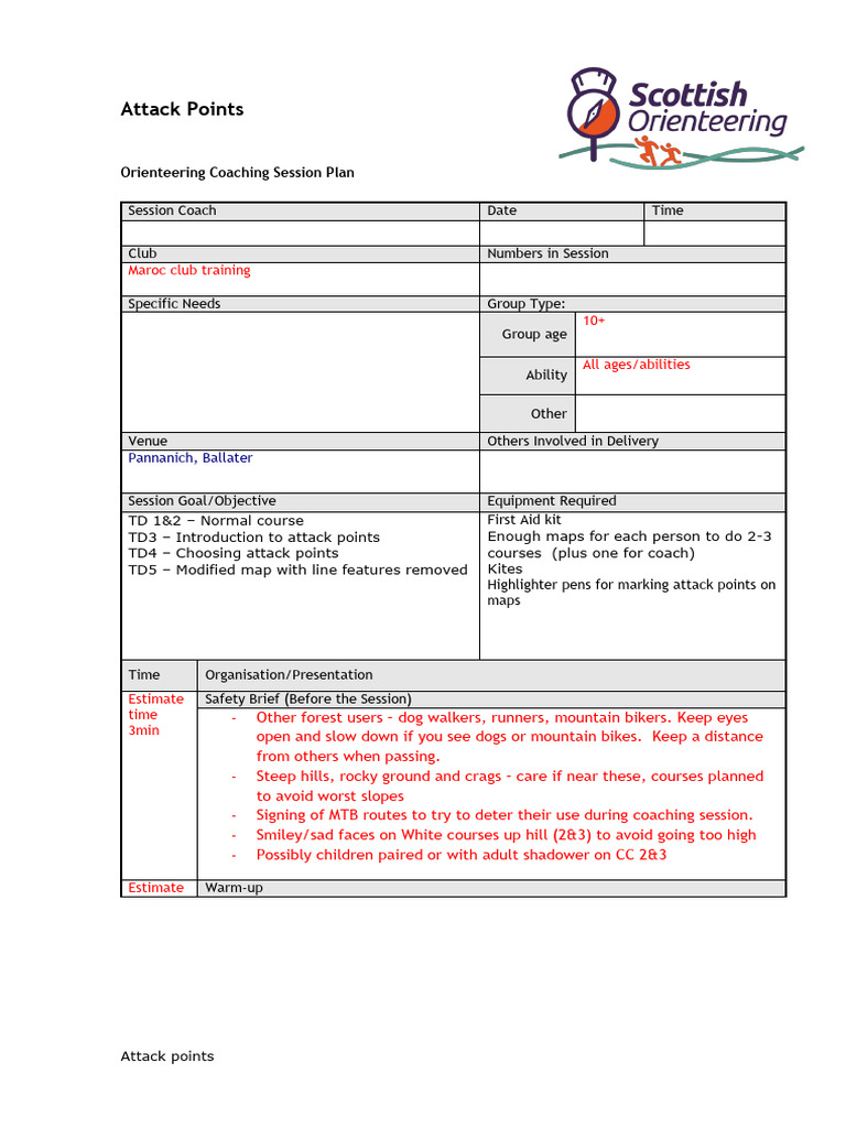 Attack-points-Session-plan | PDF