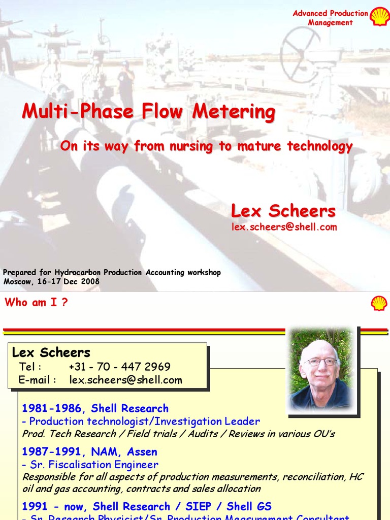 Multiphase Flow Metering Overview | PDF | Flow Measurement | Standard ...