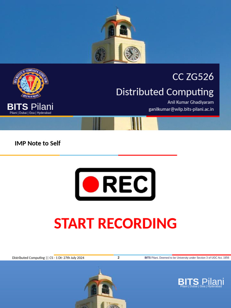 Introduction to Distributed Computing | PDF | Distributed Computing ...
