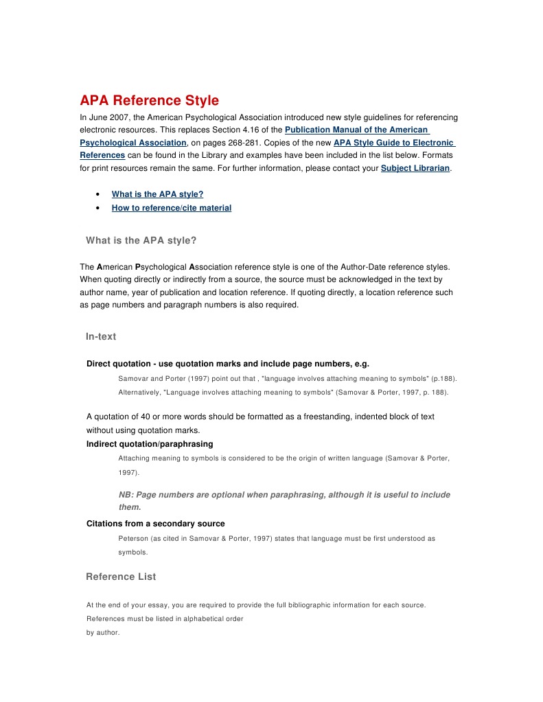 APA Complete Reference &amp; Citation in Text Style Digital