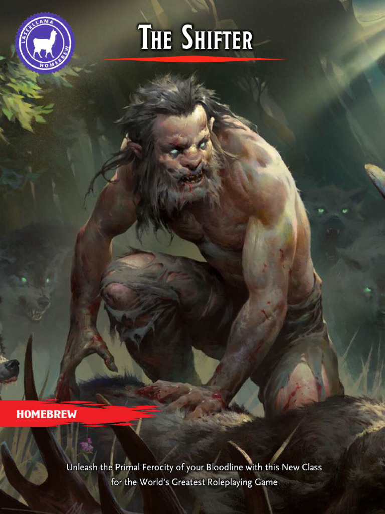 Shifter Class Overview for DnD 5E | PDF | Predation | Reptile
