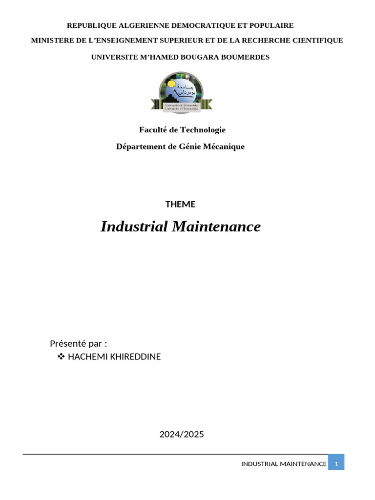 °industrial Maintenance | PDF | Mechanical Engineering | Systems ...