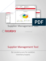 The Supplier Management Tool (SMT)