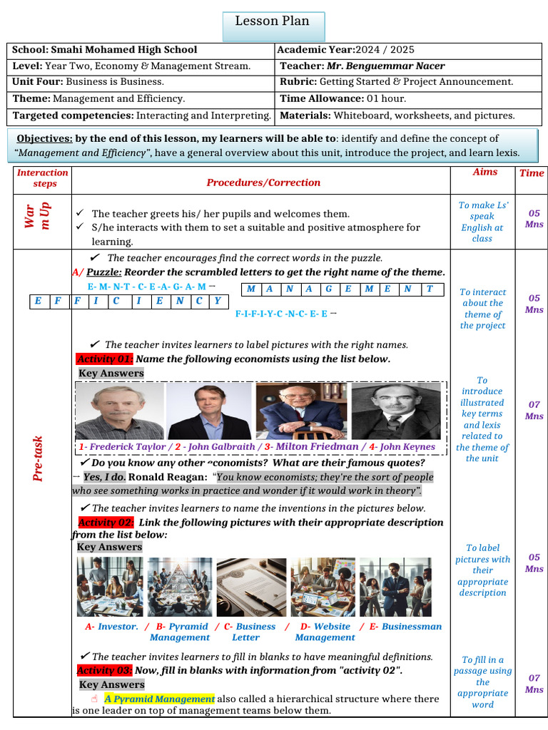 Business Is Business Intro Lesson | PDF | Linguistics