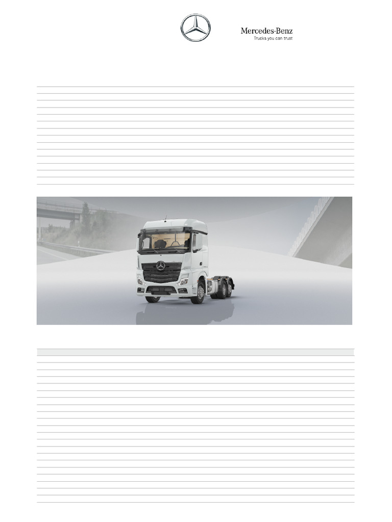 Actros 2546 LS 6x2 Konf | PDF
