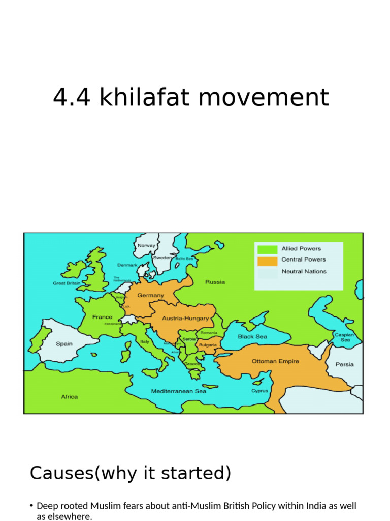 Causes and Impact of the Khilafat Movement | PDF | Caliphate