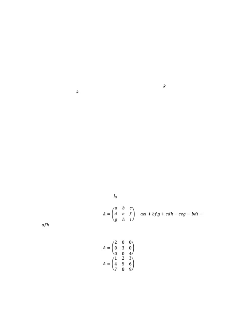 Determinants of 3x3 Matrices Explained | PDF | Determinant | Matrix ...