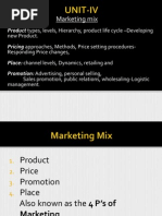 Marketing Mix: New Product. Responding Price Changes