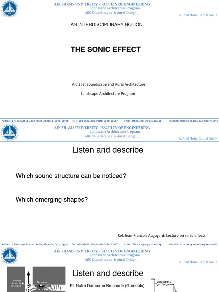 01 Lec - Sound Effects | PDF | Sound | Acoustics