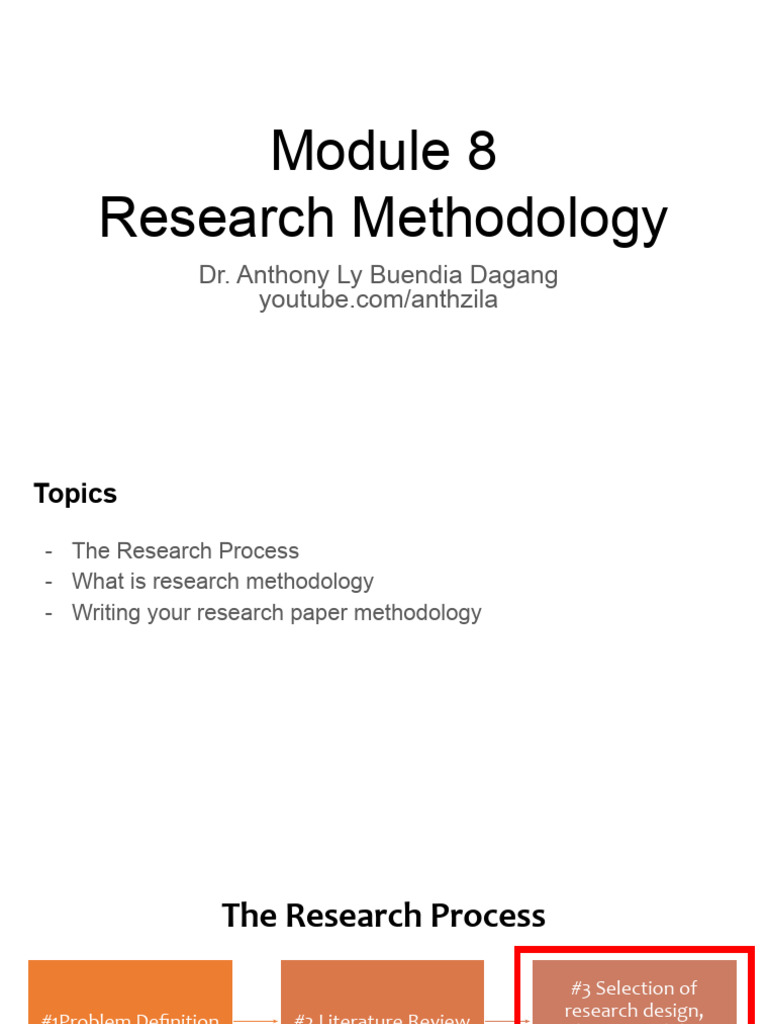 Module 8 - Research Methodology | PDF | Methodology | Survey Methodology