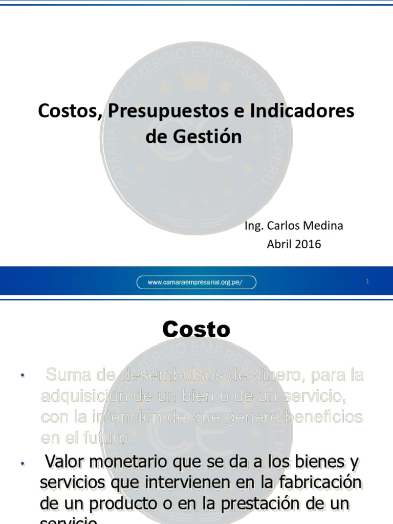 Costos y Presupuestos en Gestión Empresarial | PDF | Presupuesto | Costo