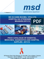 MSD Price Catalogue 2011